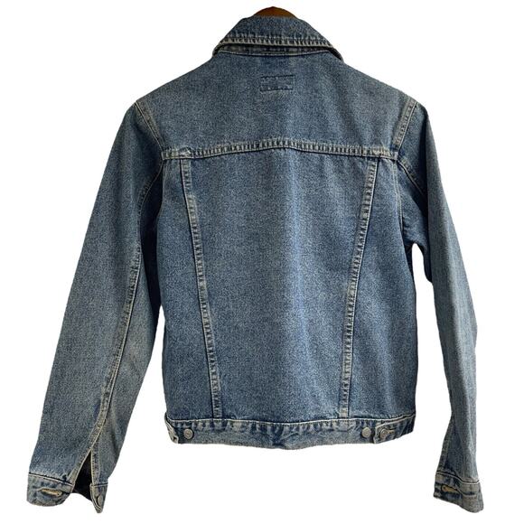 Embroidered Jean Jacket NYC Design Co 100% Cotton Small Vintage Y2K - Picture 8 of 10